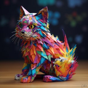 Le chat de papier